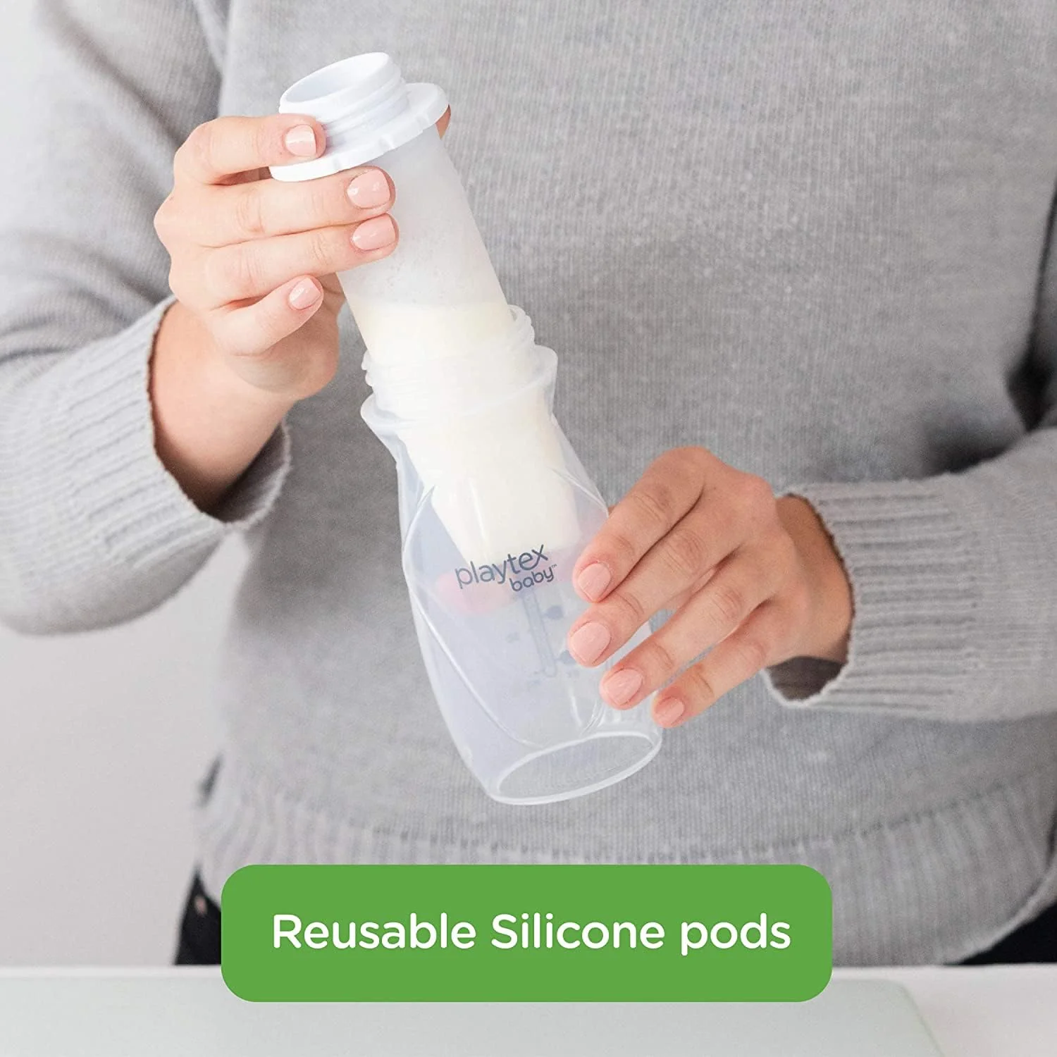 Playtex Baby Nurser DELUXE Gift Set with Drop In liners and Silicone Pods - Image 6