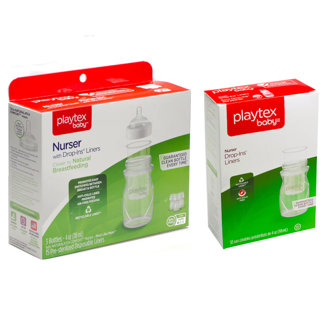 Playtex Baby™ Nurser Bottles with Drop-Ins® Liners - 3 Pack 4 oz - Image 10